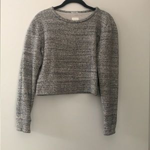 Mother denim crop sweatshirt